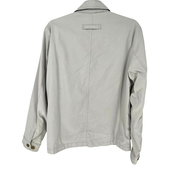 Tommy Hilfiger Mens M Lightweight Jacket Beige Windbreaker Water Wind Resistant - Picture 7 of 13